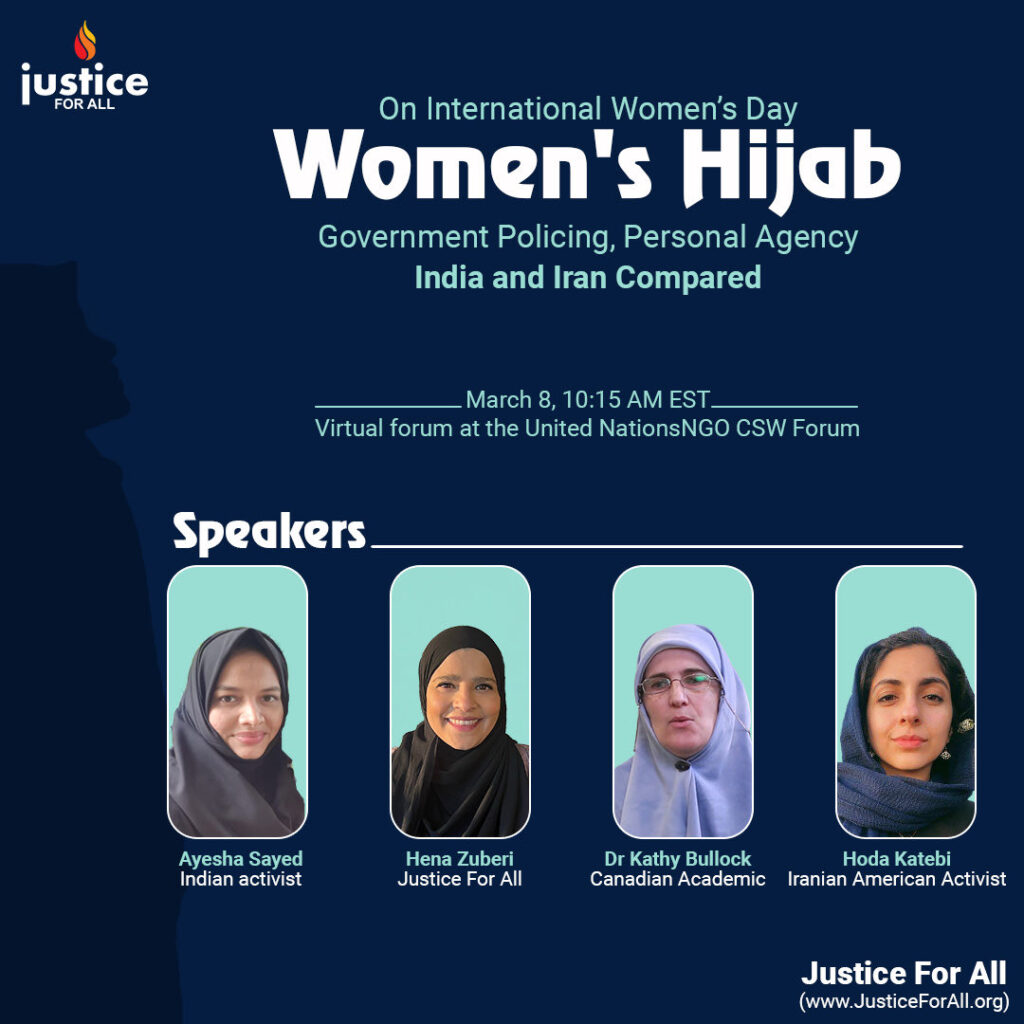 On International Women's Day Women's Hijab Government Policing ...